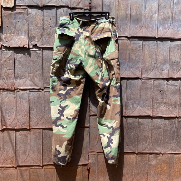 Camouflage military combat pants med long trousers hot weather woodland national - Picture 6 of 13